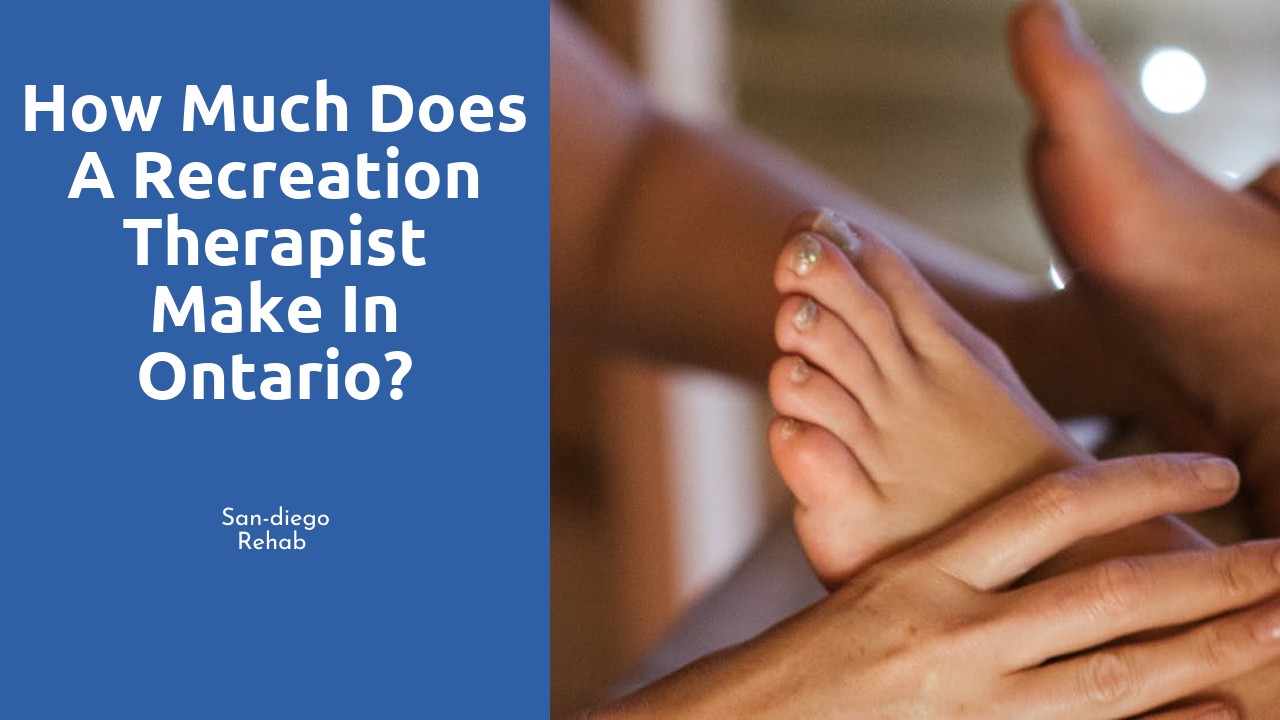 How much does a recreation therapist make in Ontario?