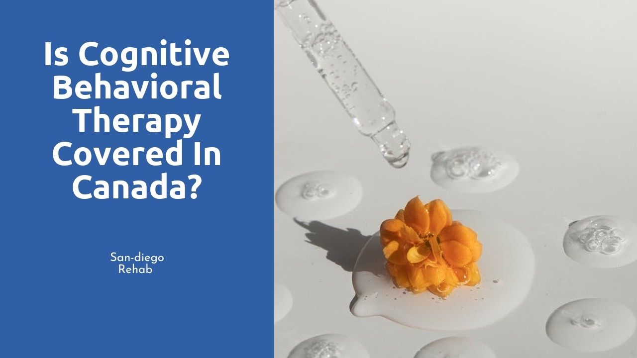 Is cognitive behavioral therapy covered in Canada?
